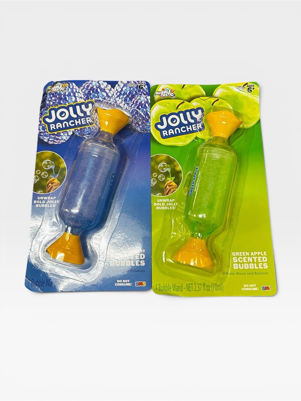 Jolly Rancher Scented Bubbles Bundle - Green Apple & Blue Raspberry 2PK RMS NIP